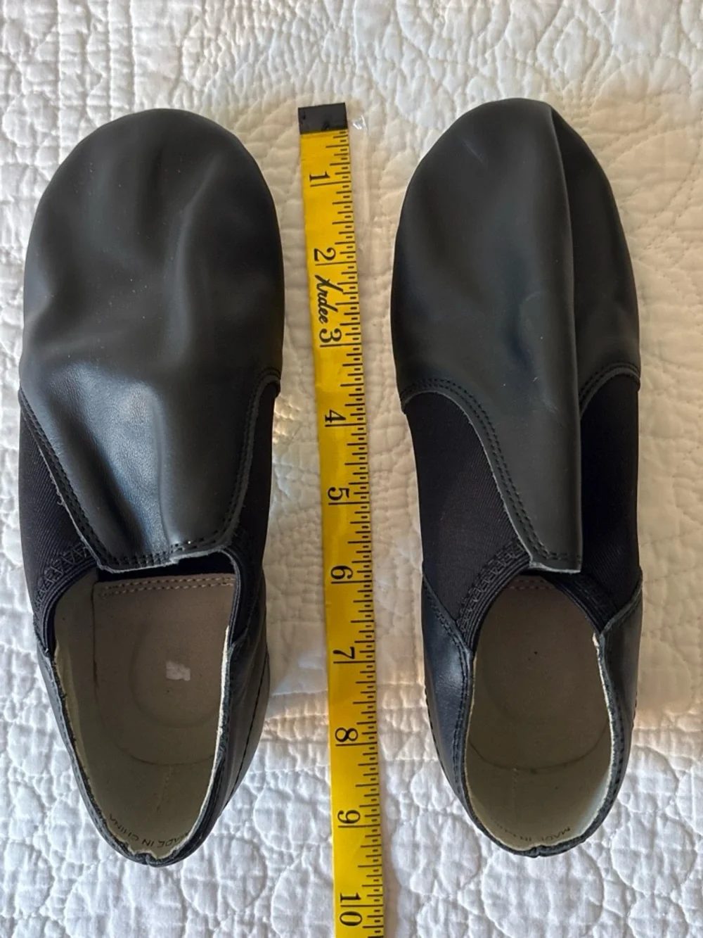 Kids Black Slip-On Dance Slippers - Flexible Comfort